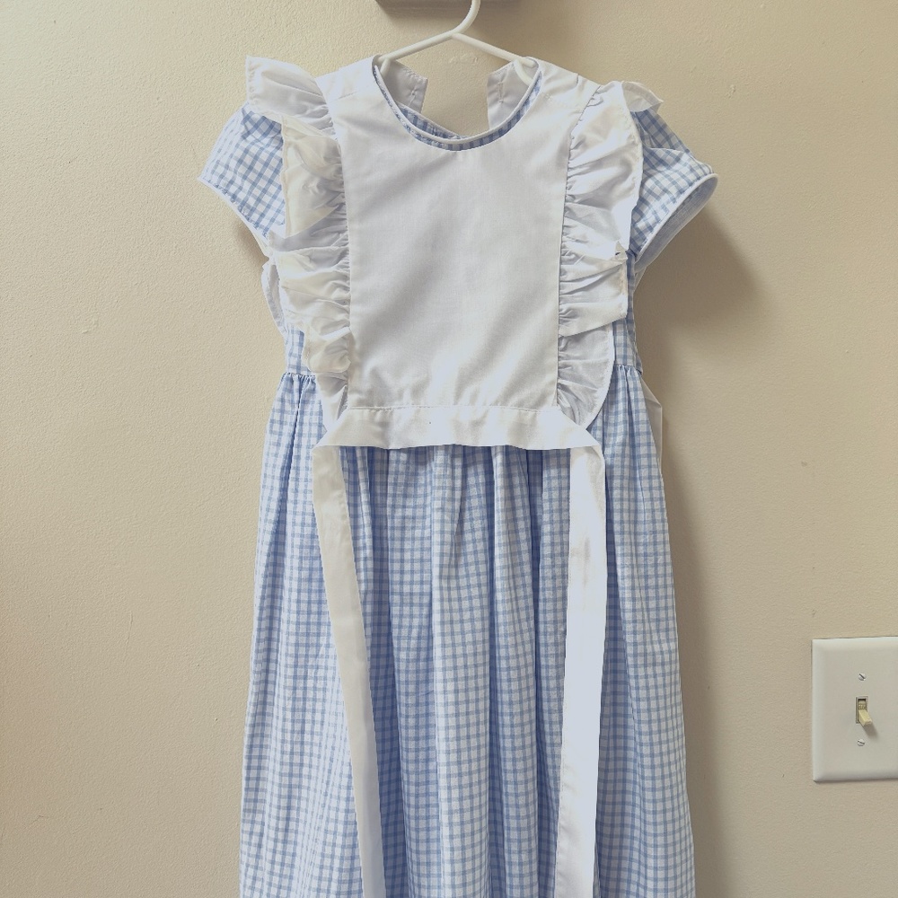 Long Easter Dress with Pinafore